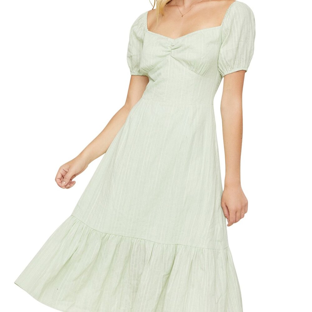 Lost + Wander Green Midi Dress